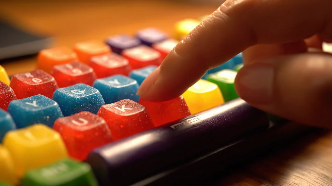 Candy keys in motion