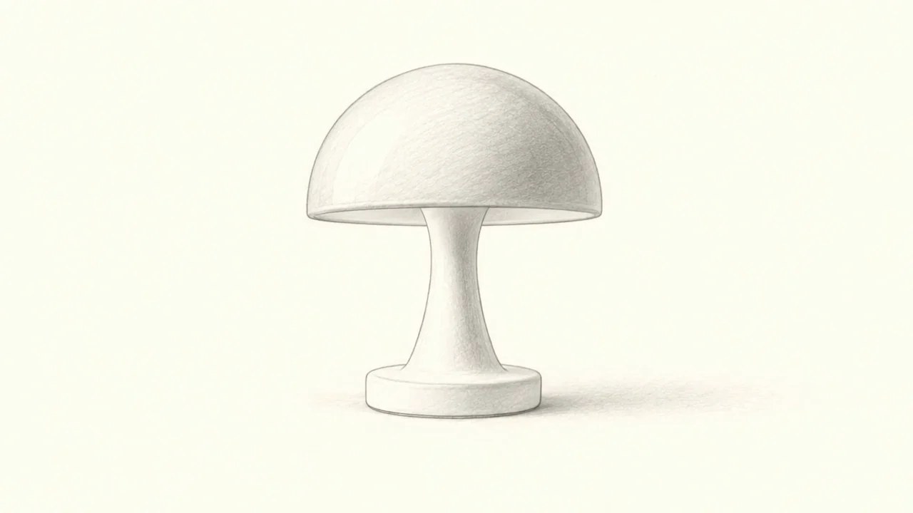 From pencil sketch to ceramic lamp