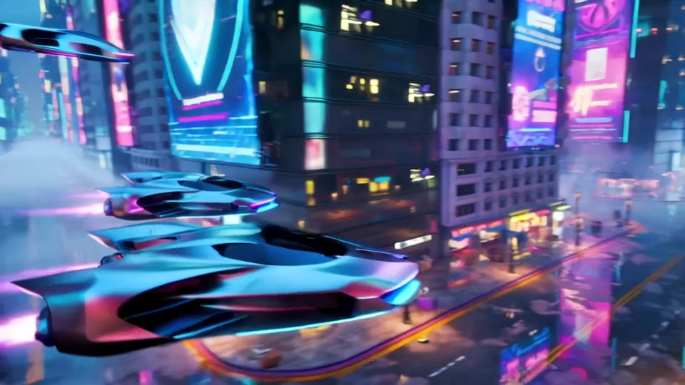 Neon city chase