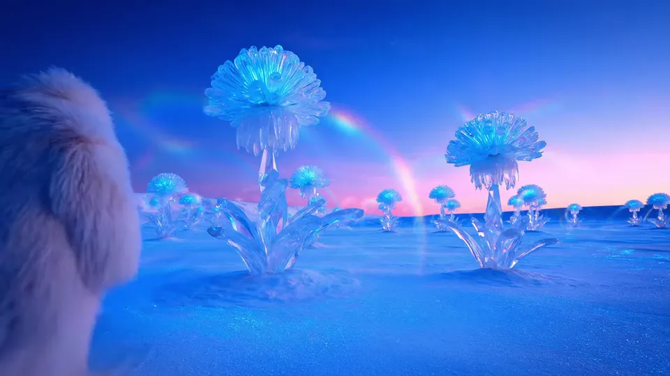 Moon dust crystals