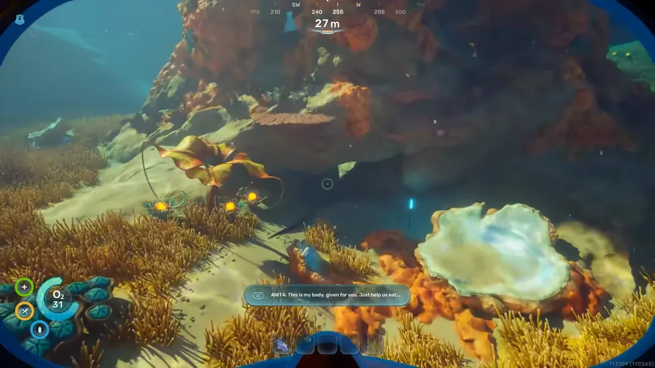 Early silver deposit cave used in the opening Subnautica 2 route