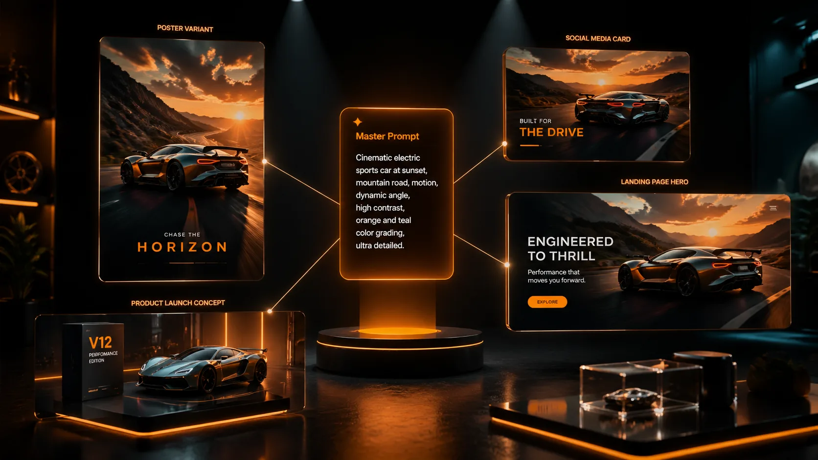 GPT Image 2-Prompt-Galerie verwandelt einen wiederverwendbaren Prompt in Poster-, Social-, Landing- und Produktvisualisierungen