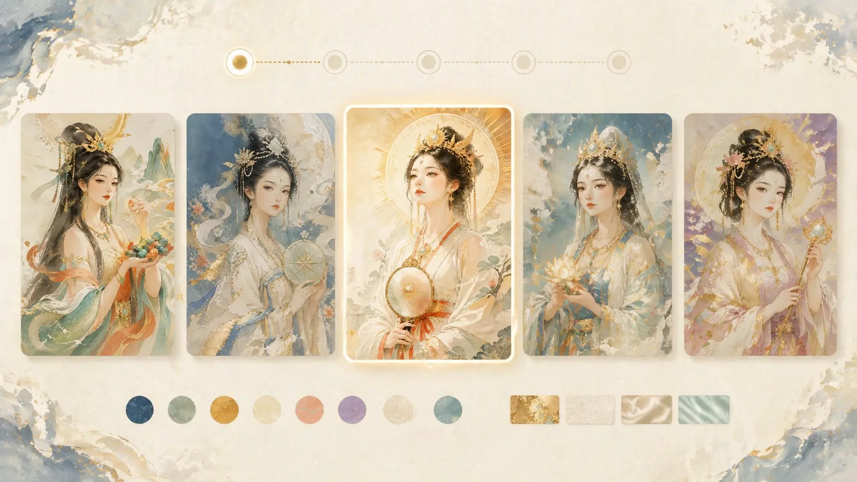 Choosing a myth portrait template