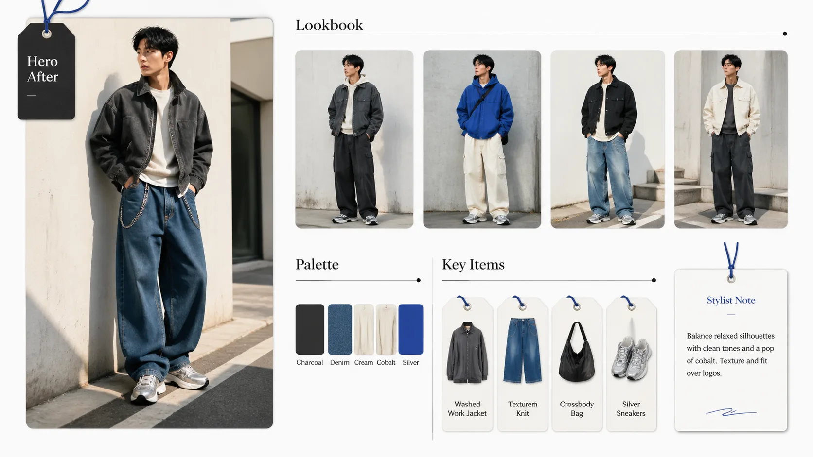 Mit GPT Image 2 generierter koreanischer Menswear-Guide