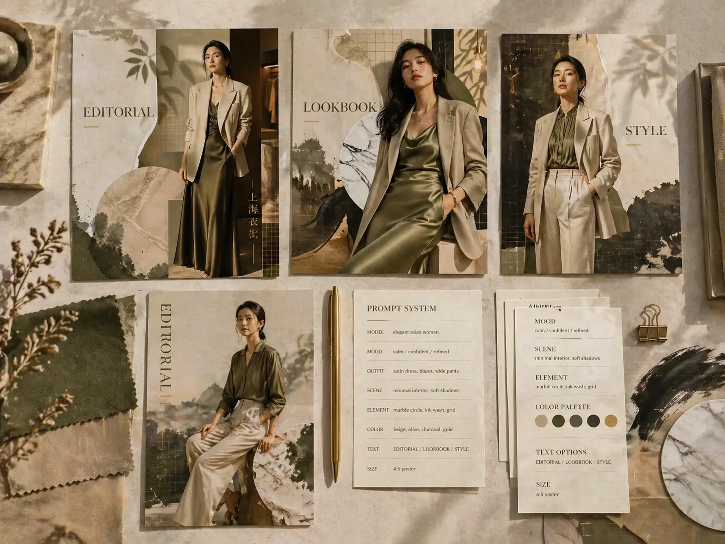 GPT Image 2 fashion editorial poster prompt system overview