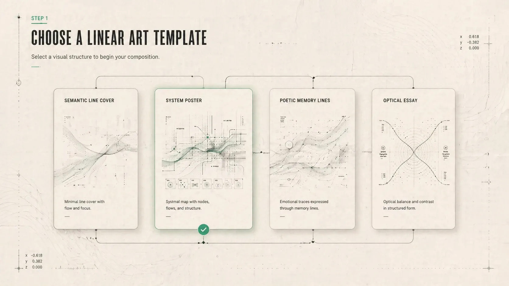 Choosing a GPT Image 2 abstract line template