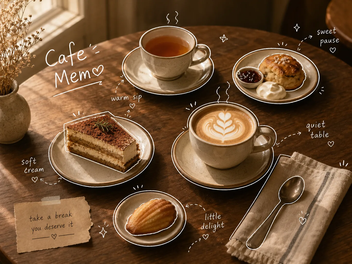 Transforme fotos de cafe em memorias anotadas