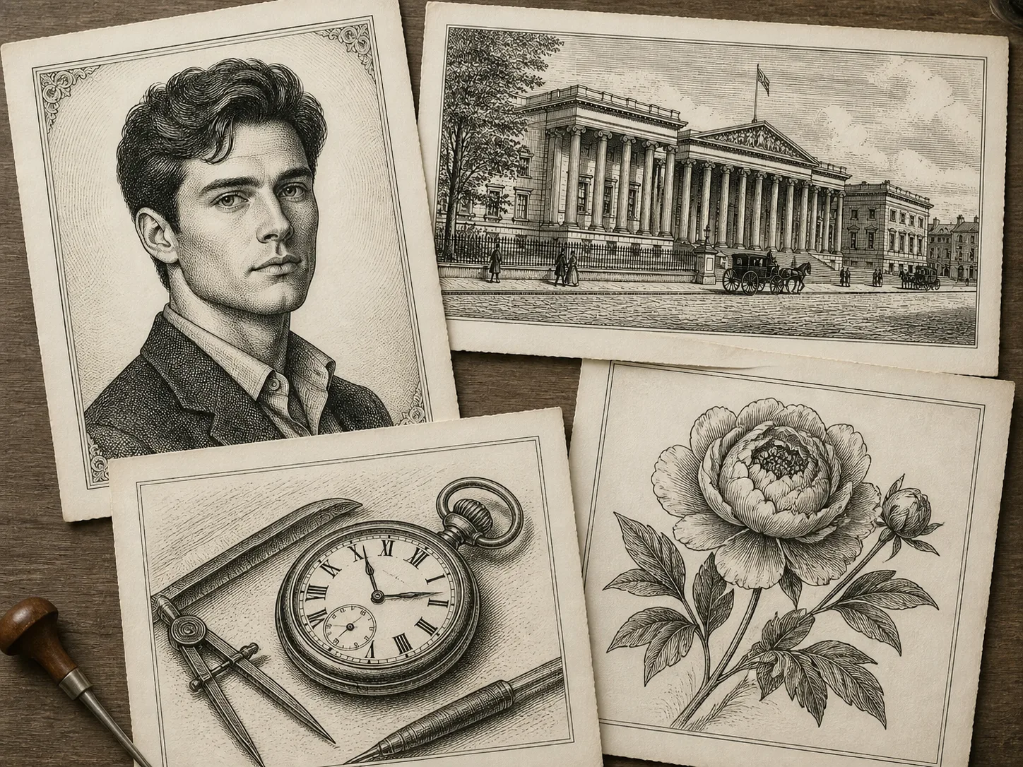 GPT Image 2 burin engraving template overview