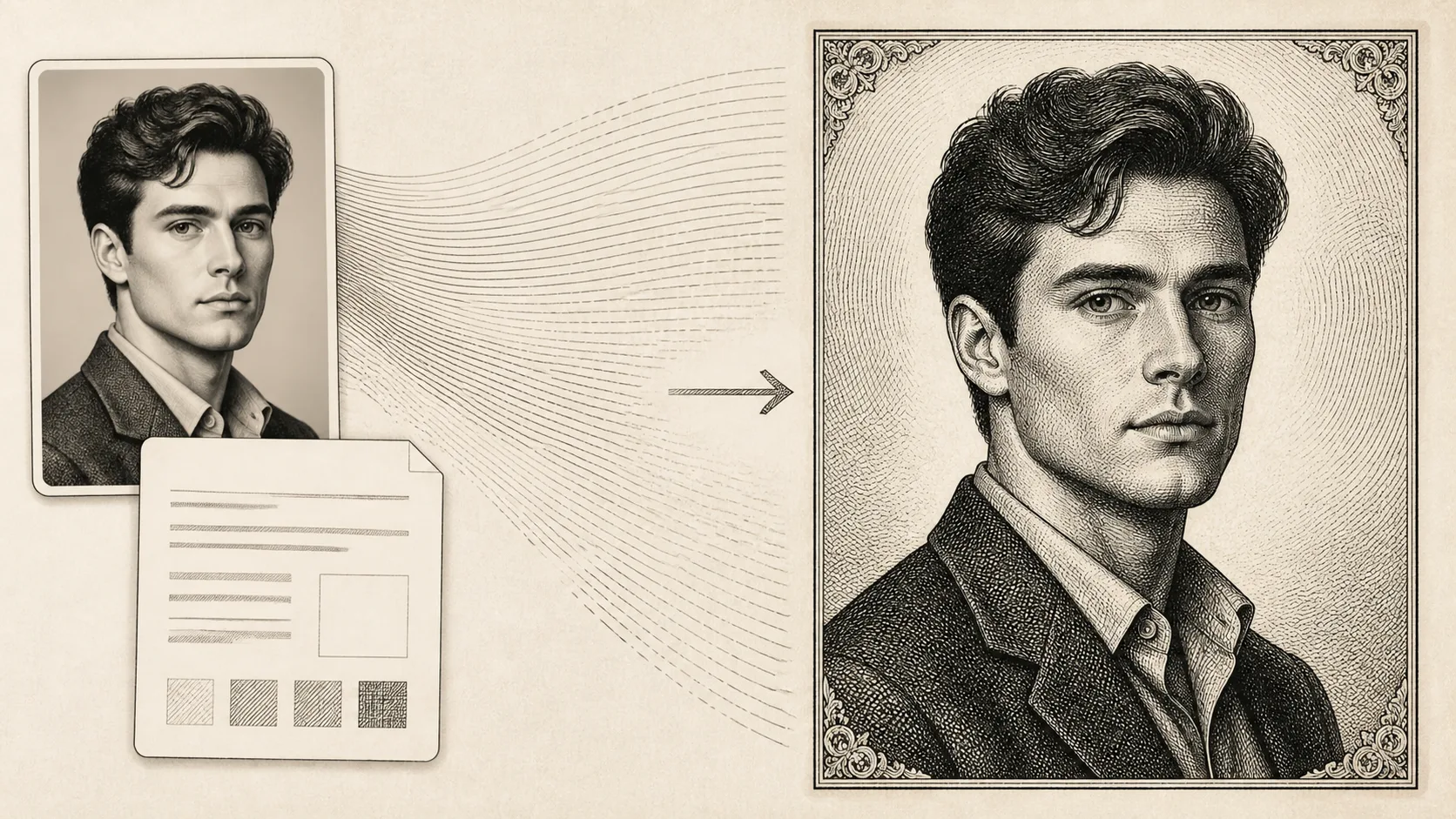 Generating a finished copperplate engraving image with GPT Image 2