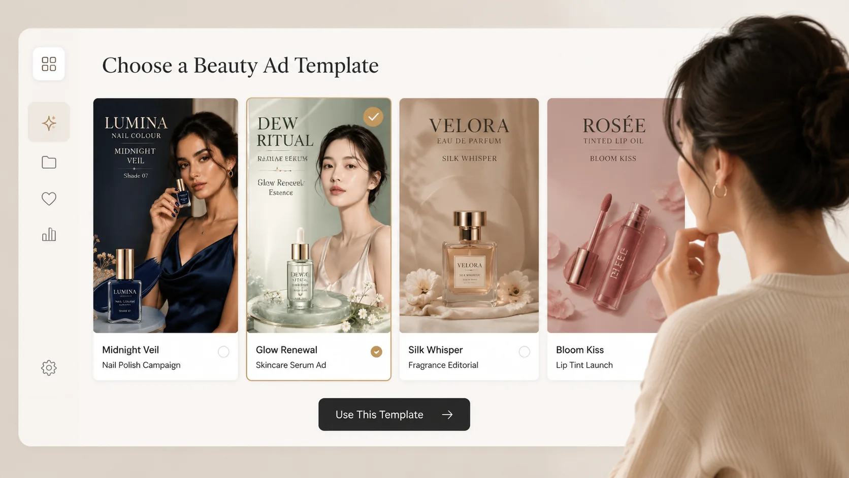 Choosing a premium beauty advertisement template