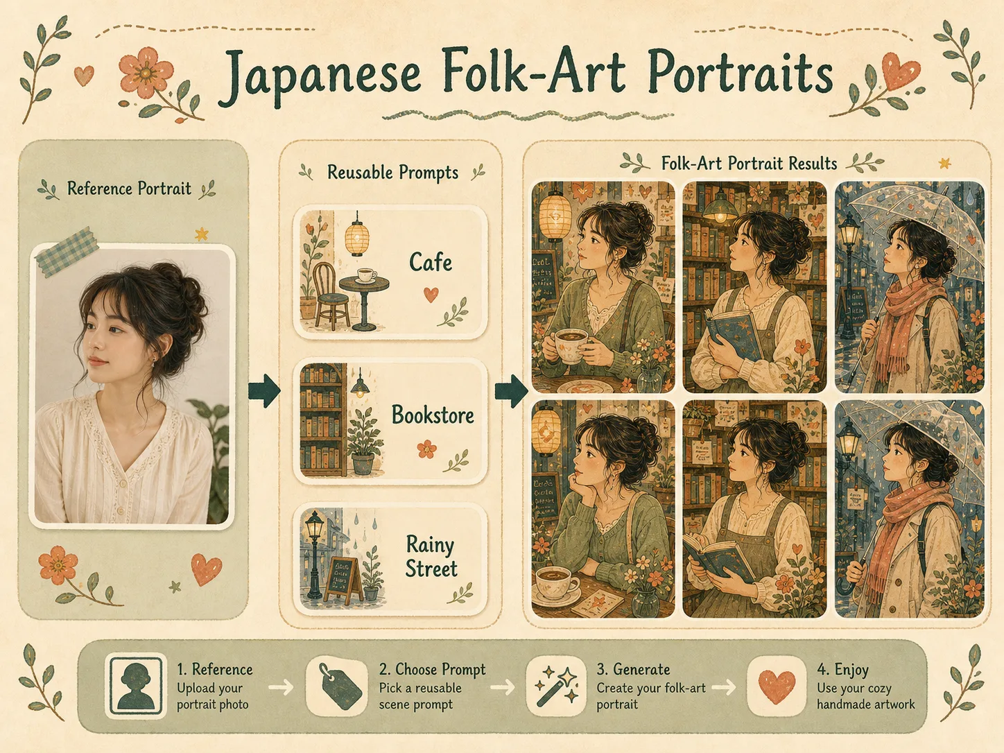 Overview of GPT Image 2 Japanese folk art portrait templates