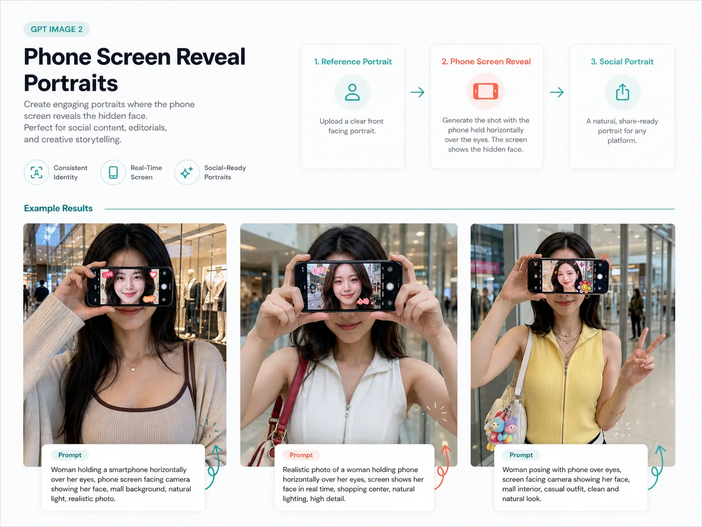 Glaubwurdige Handy-Screen-Reveal-Portrats erstellen