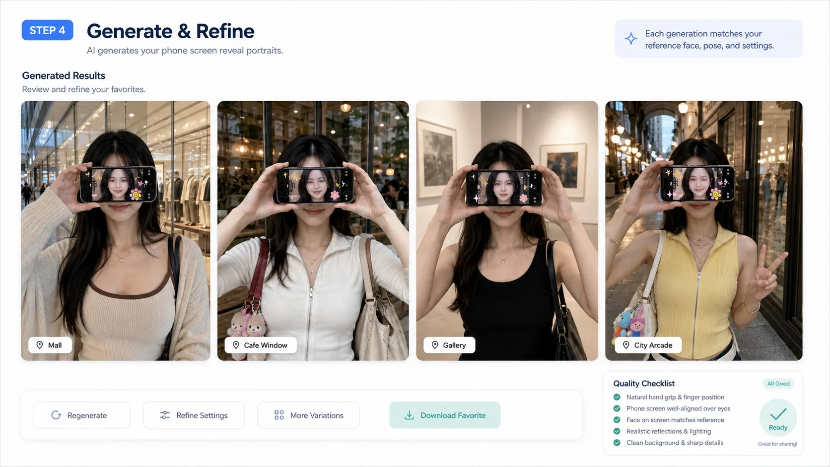 Generate and refine
