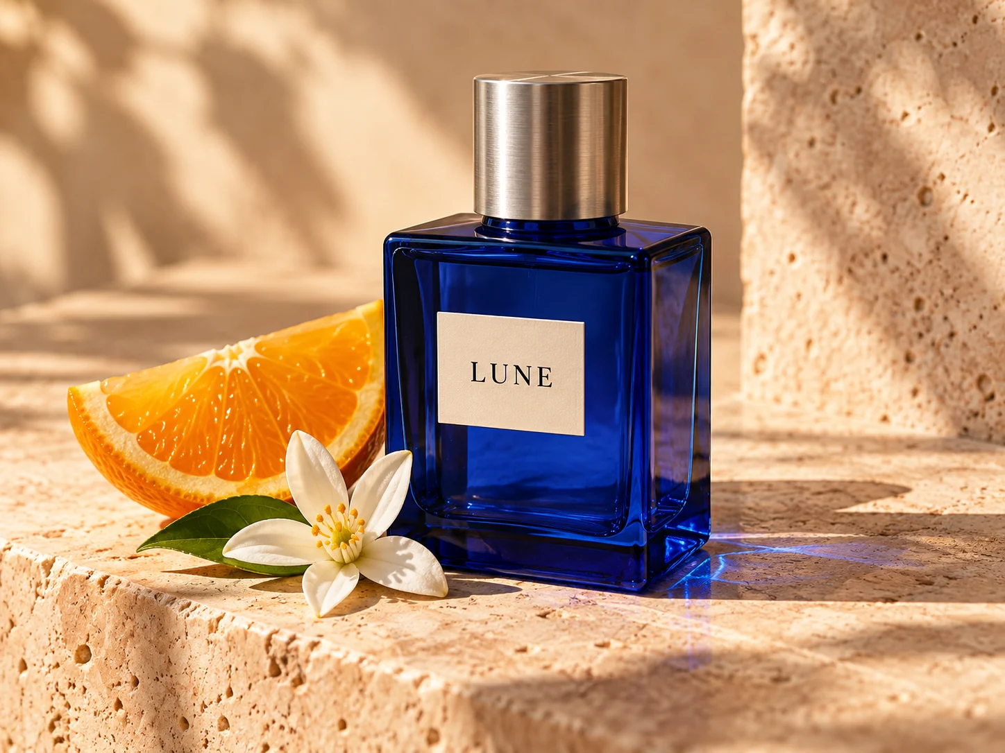 使用 GPT Image 2 实际生成的 LUNE 香水产品图