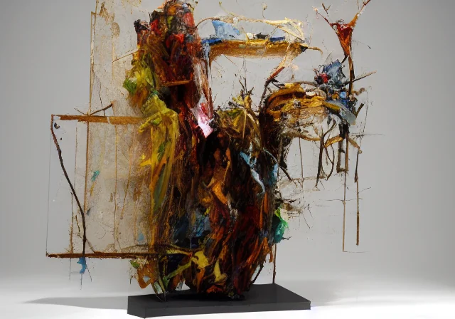Abstract expressionist sculpture