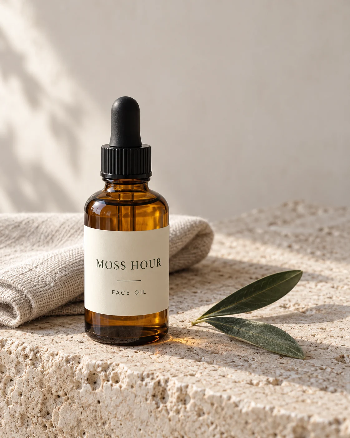 Skincare ingredient still life — original generated example
