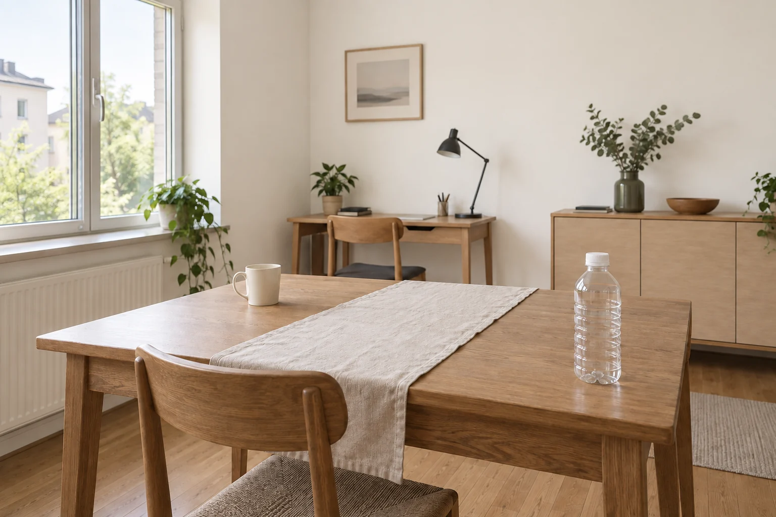 Small apartment material refresh — original generated example