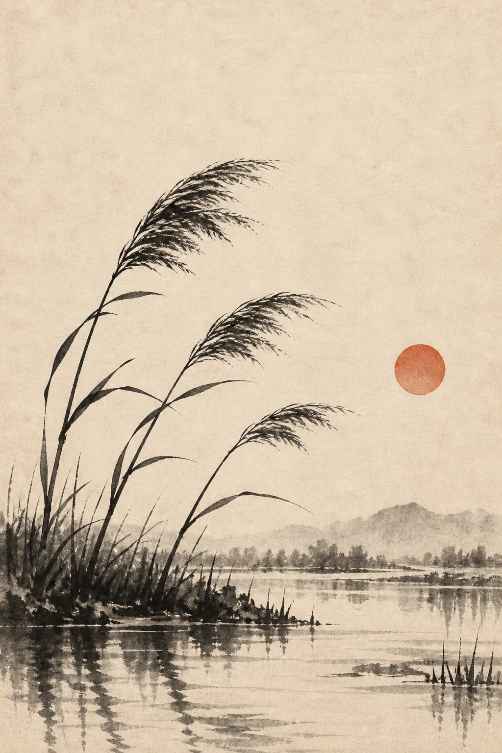 Botanical ink print — original generated example