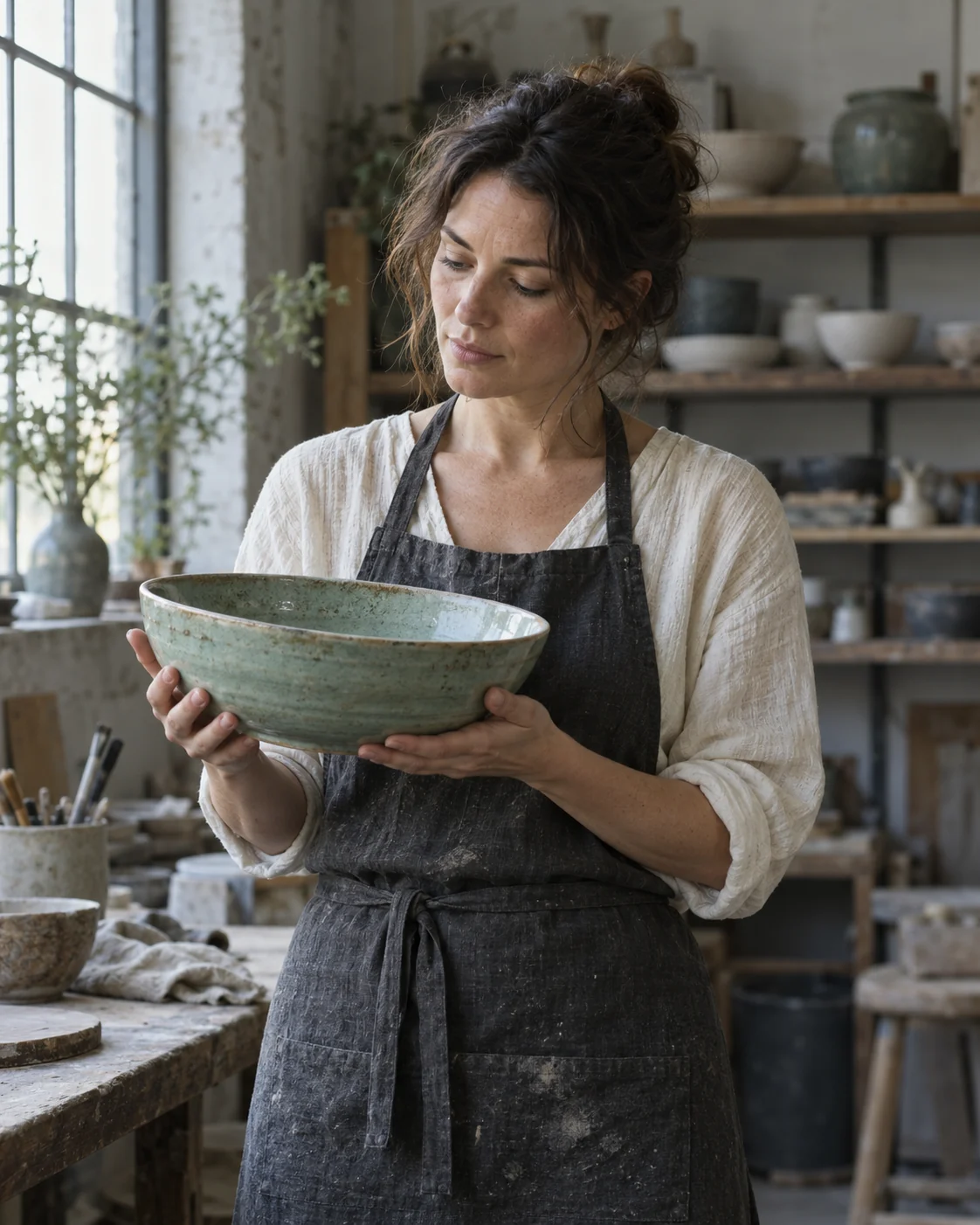 Creative example: Ceramic artist portrait