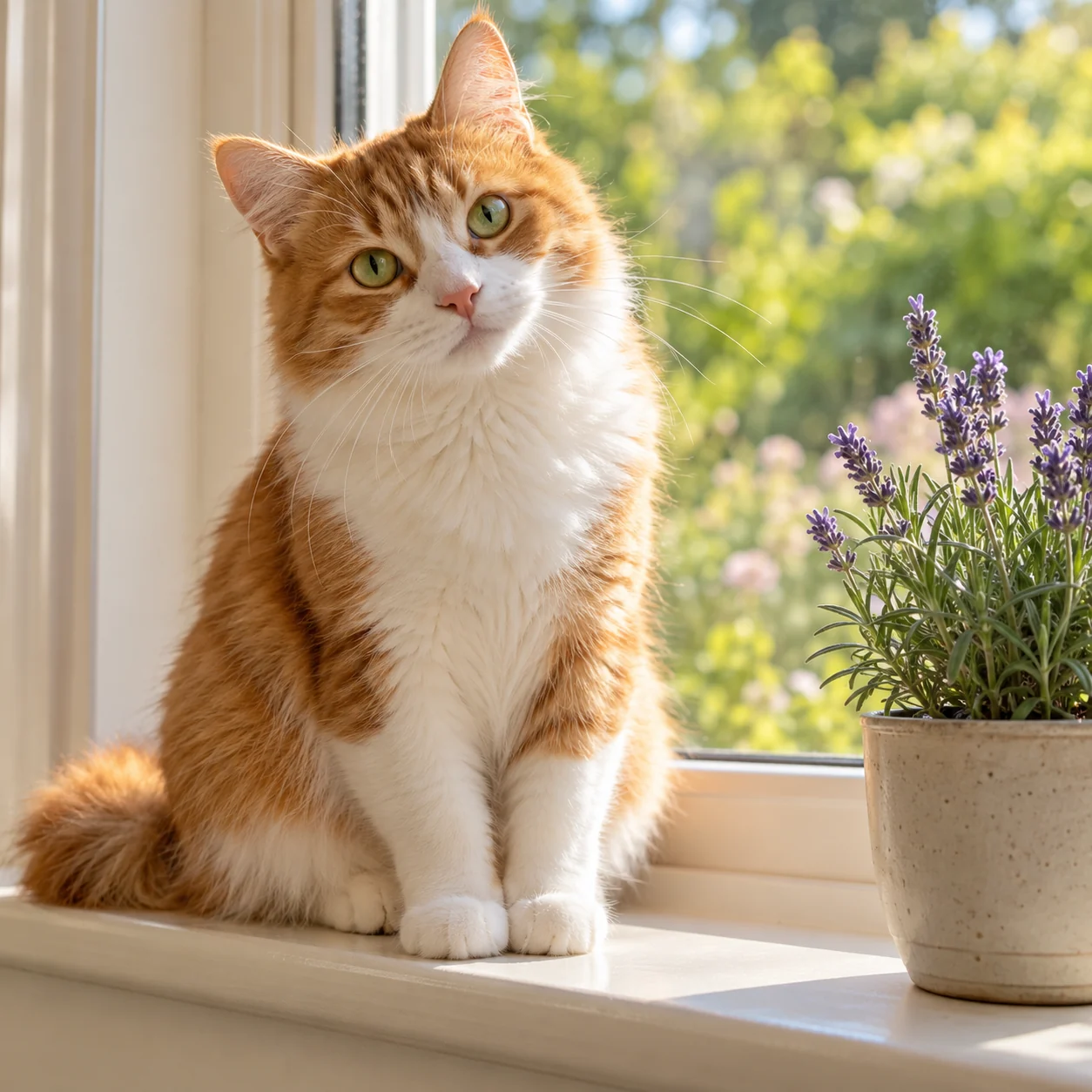 Creative example: Cat by the window