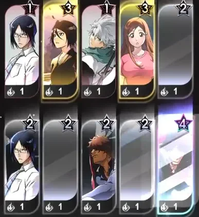Free Retry Summon result: ten fragments with one guaranteed 4-star